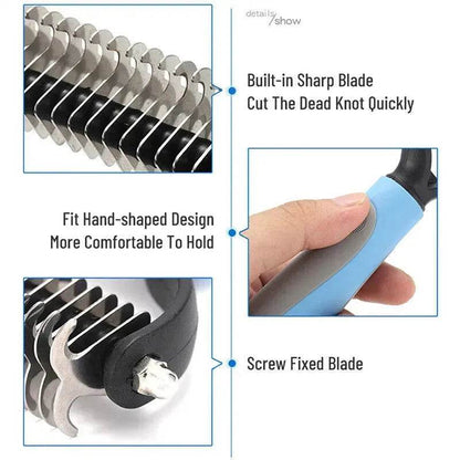 Hair Grooming Brush comb For Pet Dog Cat Deshedding comb