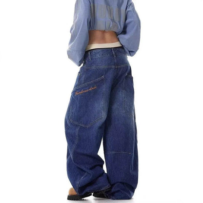 Design Large Pocket Machete Baggy Jeans Pant For Men And Women