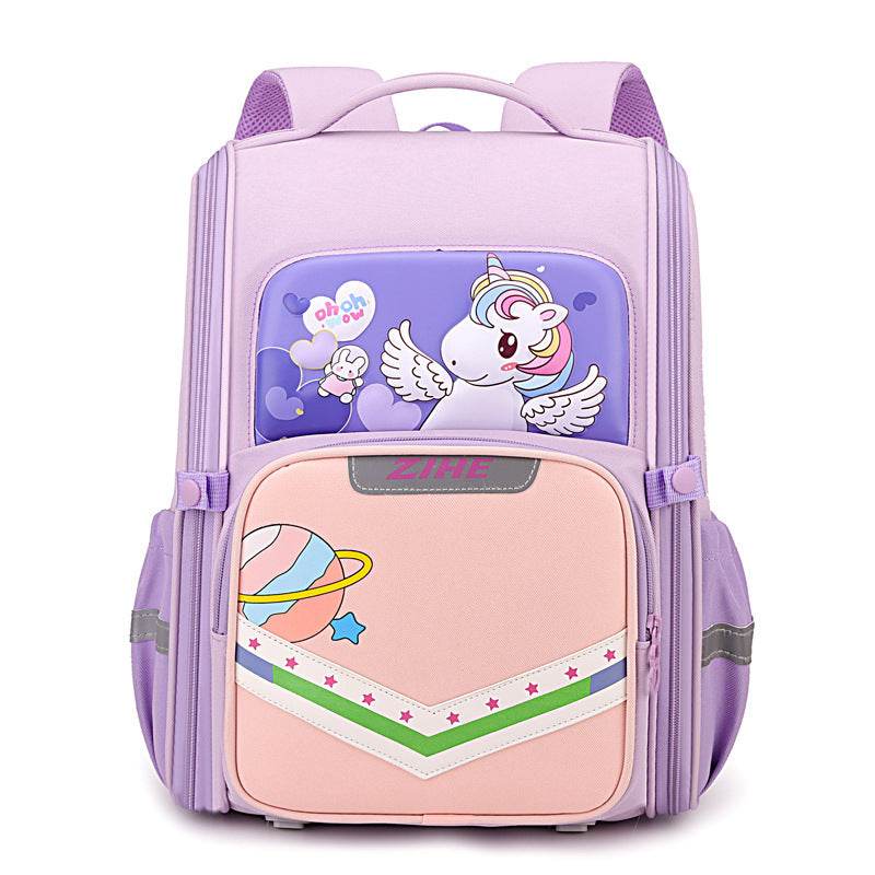 Sac à dos cartable grande capacité avec soutien dorsal