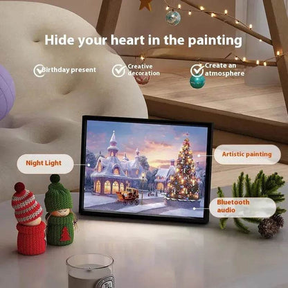 Christmas Luminous Painting Bluetooth speaker integrated gift idea