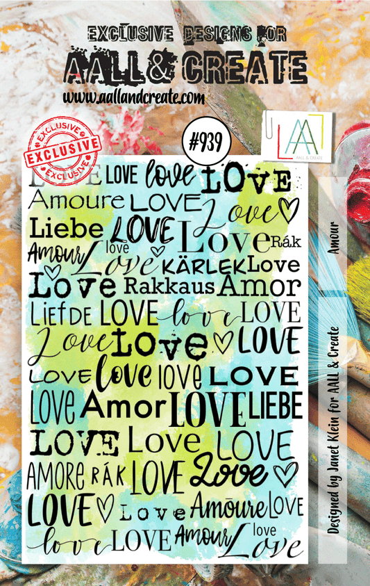 AALL and Create Lot de tampons - 939 - Amour