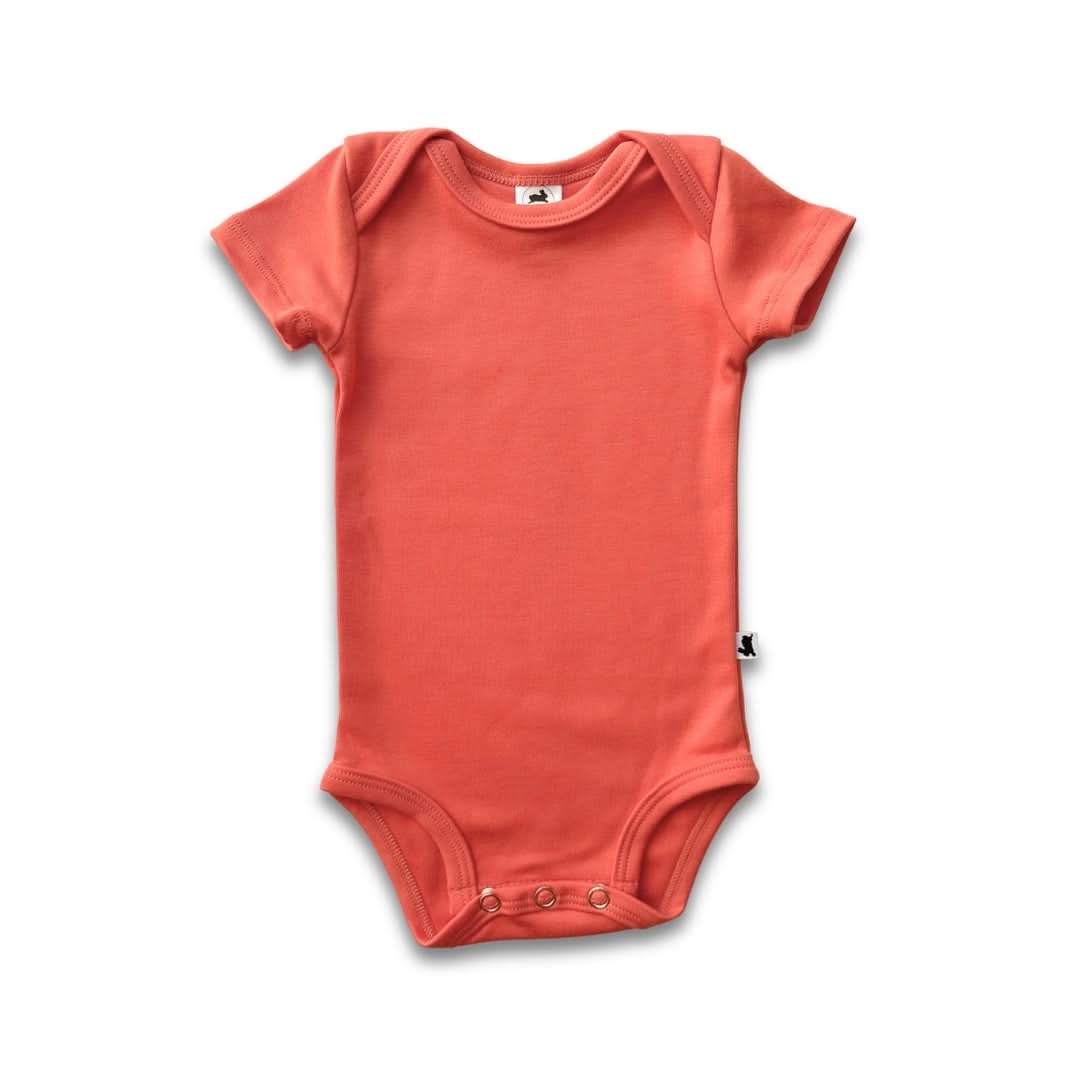 Bamboo Baby Short-Sleeved Onesie | Tidal Blue