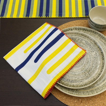 Yellow Piano: Premium Cotton Napkins