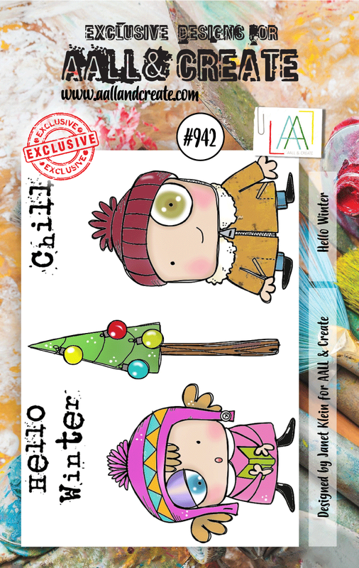 AALL et Create Set de Tampons A7 - #942 - Hello Winter