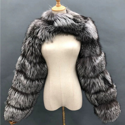 Women's Faux Fur Short Coat – Fashionable Autumn & Winter Jacket