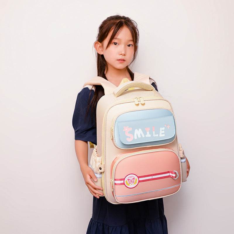 Children's Cartoon Letters British Style Schoolbag