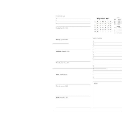 24to25 Daily Planner Annual Planning Notebook