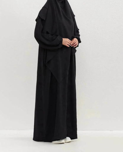Hijab Abaya for Umrah Two piece Dress with Headscarf Arabwear for Women Jalabiya for Women