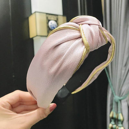 Bandeau turban à nœud supérieur pour femme