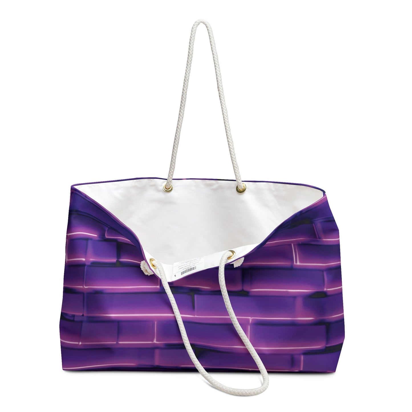 Sac de Voyage Motif Brique Violette | Brique Dégradée, Grand Cabas