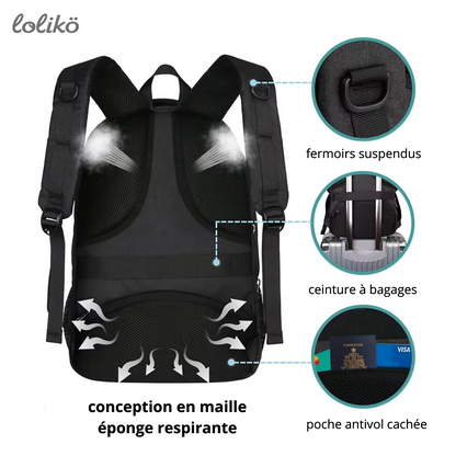 Sac à dos polyvalent gris