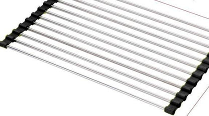 Folding Kitchen Drain Sink Rack Stainless Steel sink caddies