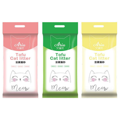 Original Flavor Tofu Cat Litter Low Dust Fast Clumping Deodorizer
