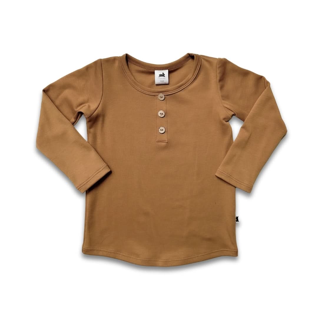 Baby/Kids' Bamboo Long Sleeve Henley | Sage