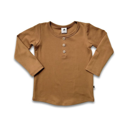 Baby/Kids' Bamboo Long Sleeve Henley | Sage