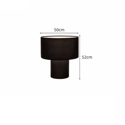 Modern Nordic Fabric Table Lamp – Iron Frame Bedside & Living Room Accent Light