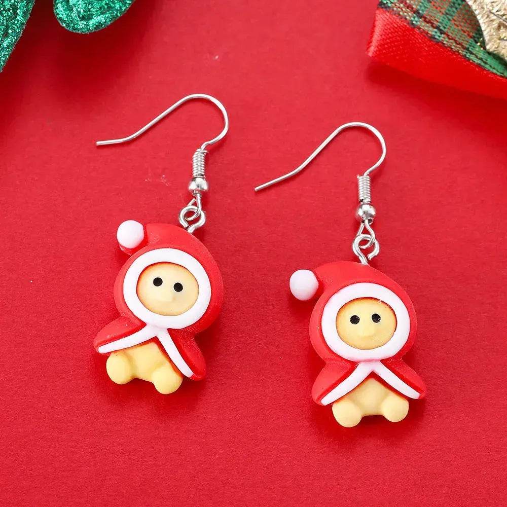 Creative Cartoon Christmas Earrings Fashion
