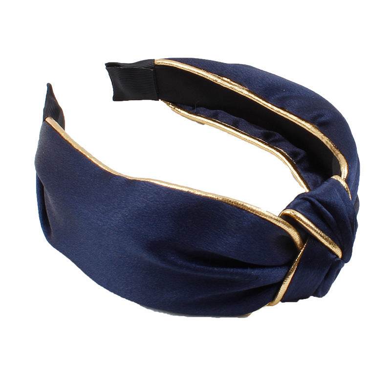 Bandeau turban à nœud supérieur pour femme