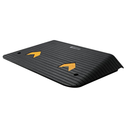 Upgraded Rubber Threshold Ramp, 3.5 Rise Door Ramp With 1 Channel, Natural Rubber Car Ramp With Non-Slip Textured Surface, 33069 Lbs Load Capacity Curb Ramp For Wheelchair And Scooter