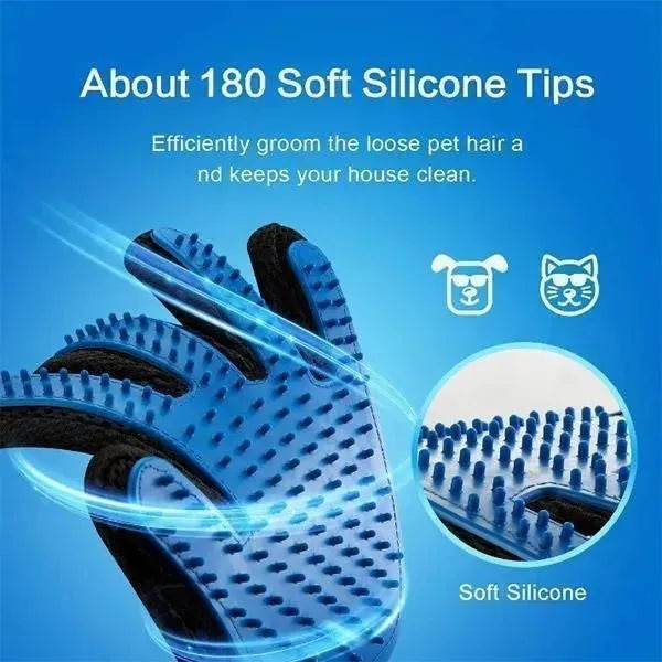 Silicone Pet Hair Removal Glove Comb Pet Grooming Gloves Brush
