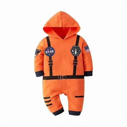 Space Suit Summer  Long-sleeved Jumpsuit Holiday Pullover Clothes Baby boy Astronaut costume