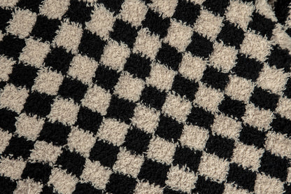 Tap Shoe & Rainy Day Check Print Extended Throw