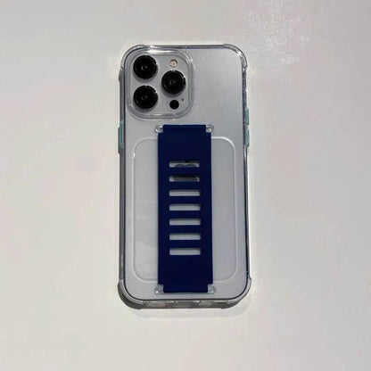 Transparent Case Wrist Strap Bracket Non-slip Phone Case