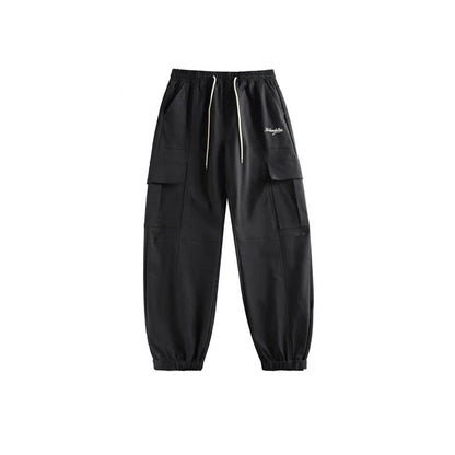 Combinaison Salopette Cargo Homme Coupe Droite Décontractée Large Printemps Automne Rétro avec Poches
