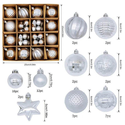 Christmas Decoration 6cm Electroplating Plastic Ball