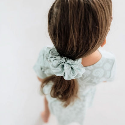 Bamboo Scrunchie | Tidal Blue