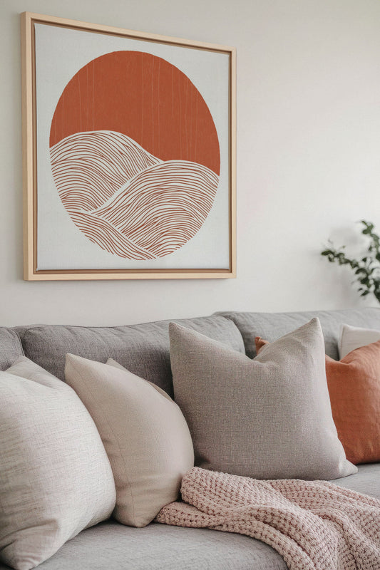 ONDES TERRESTRES, Œuvre sur toile tendue