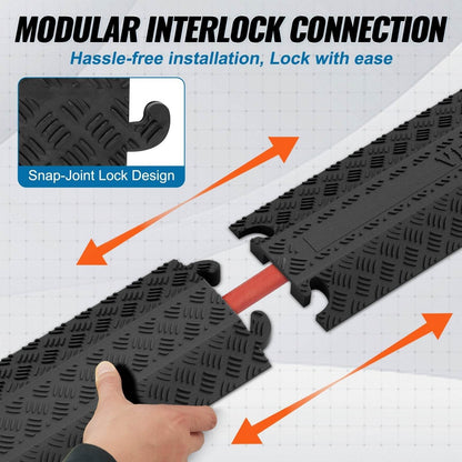 39 In Speed Bump 2000 Lbs Cable Hose Protector Ramp Drop Over Cord Cover