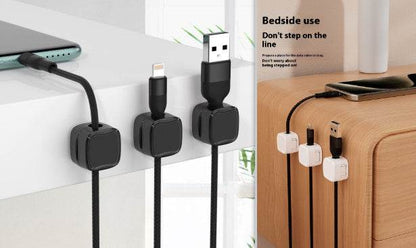 Under  Desk Cable Management System Wire Magnetic Cable Organizer