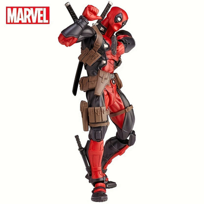 Disney Marvel Deadpool Action Figure - Articulated Joints & Face-Changing Feature, Pvc Collectible For Ages 14+ By Ume