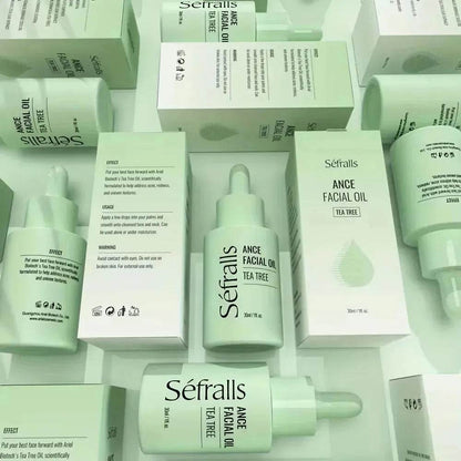 Sefralls Tea Tree Facial  Acne Oil Desalinates Acne Marks Hydrating Cleaning Skin Facial Oil 30ml