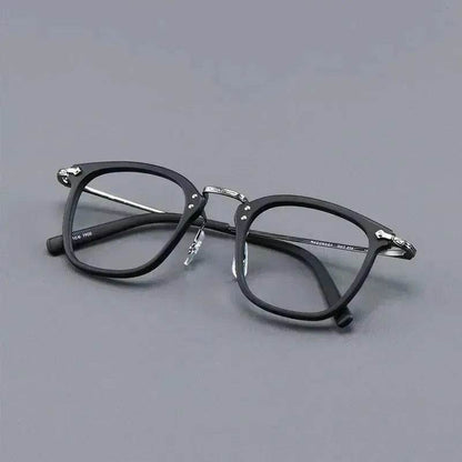 Pure Titanium Vintage Rectangle Crystal Transparent Myopia Glasses Reading  Unisex Spectacle Frame Designer Eyeglasses GMS806 Eyewear