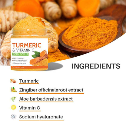 Skin Brightening and Exfoliating Turmeric Vitamin C Body Scrub