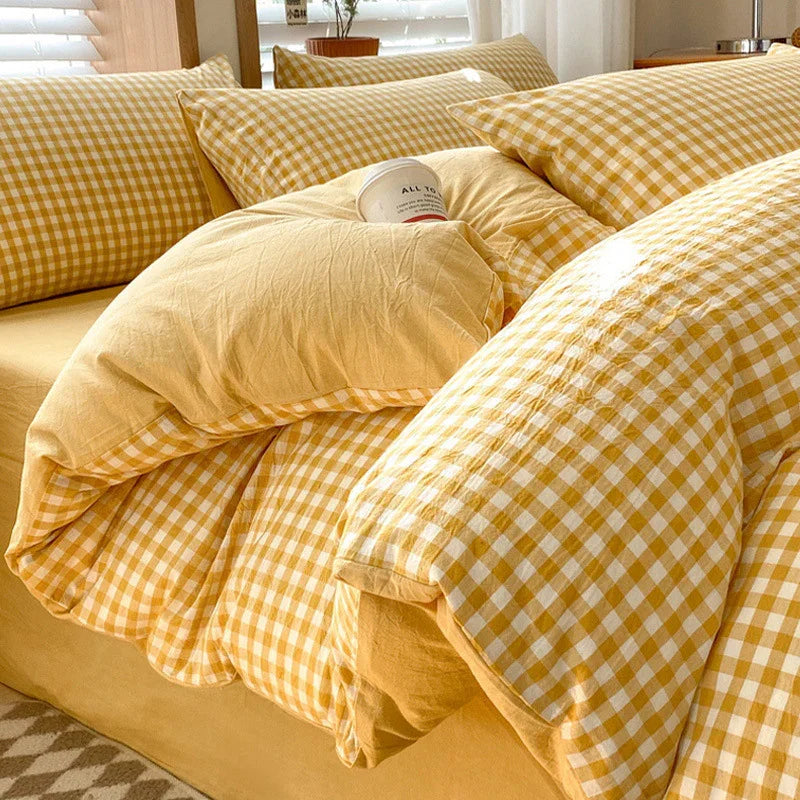 Pure Cotton Class A Four-piece Quilt Cover Household Pure Cotton Bed Sheet Duvet Cover