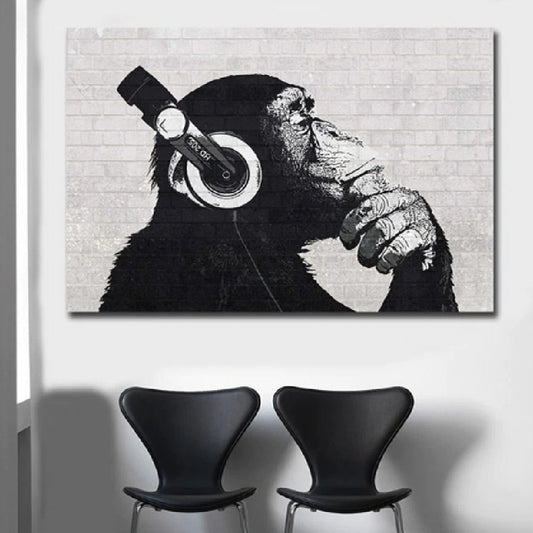 Modern Minimalist Canvas Wall Art – Living Room Decorative Painting, Frameless Contemporary Home Decor