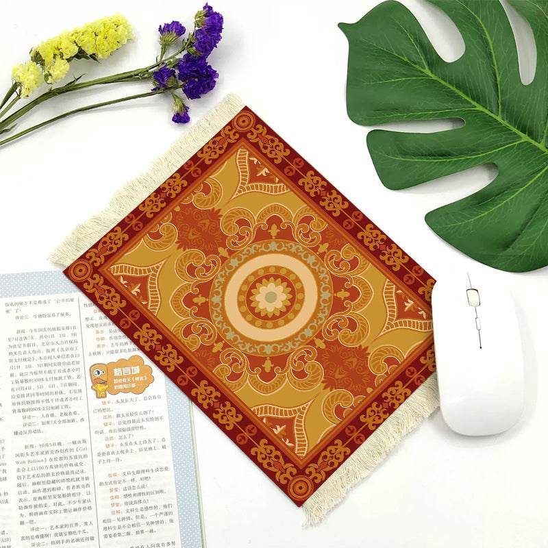 Office mouse pad, Suede fringe mouse pad Hot rubber  Bohemian style