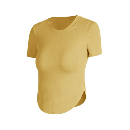 Nude feel Short-sleeved Workout Top Running gym top women