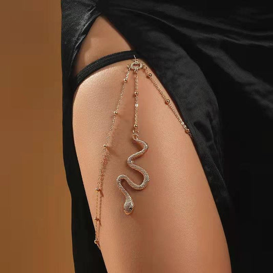 Longues chaînes de jambe superposées bohèmes pour femmes