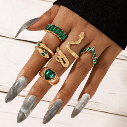 Personality Black Gem Ring