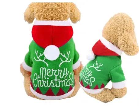 Vêtements pour animaux de compagnie de Noël, vêtements en coton pour chats
