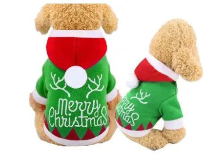 Vêtements pour animaux de compagnie de Noël, vêtements en coton pour chats