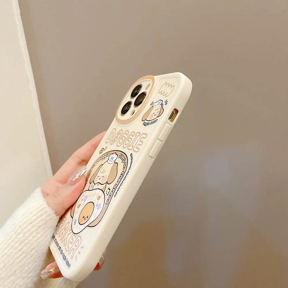 TPU Frosted Silicone Cartoon iphone Case