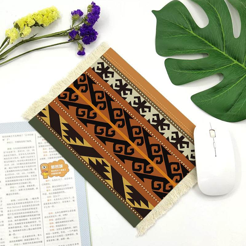 Office mouse pad, Suede fringe mouse pad Hot rubber  Bohemian style