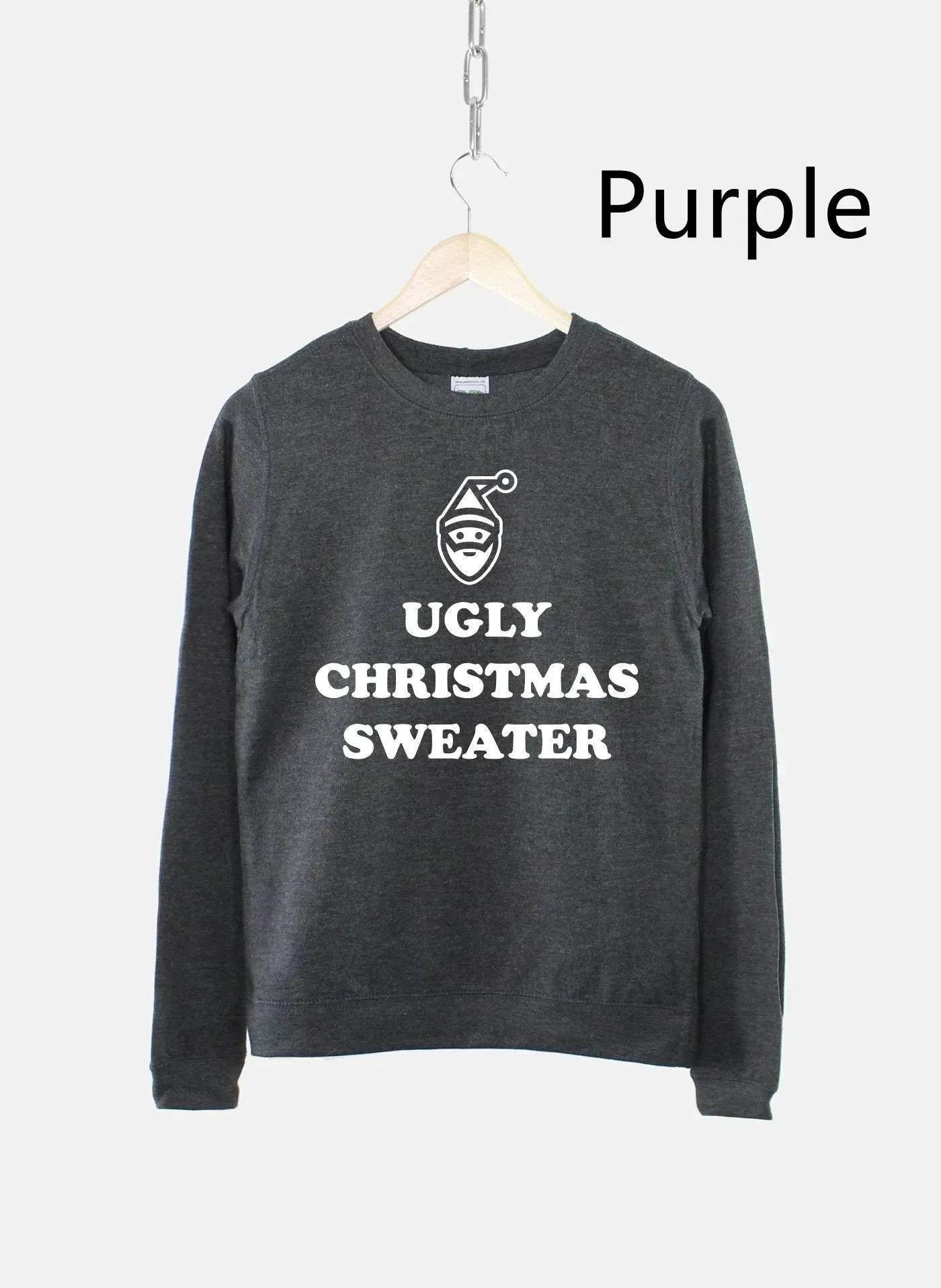 Women's Ugly Christmas Sweater Sweatshirt Bah Humbug Funny