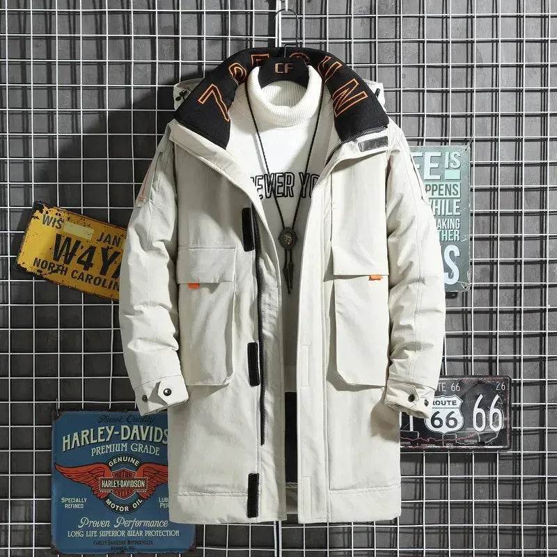 Automne Hiver Doudoune de travail mi-longue homme