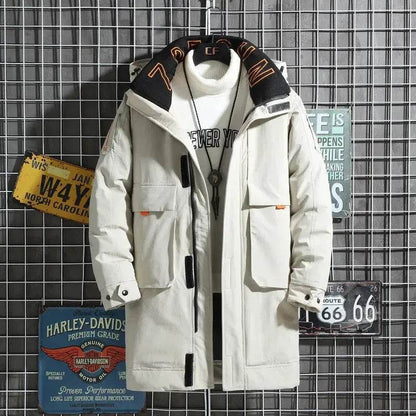 Automne Hiver Doudoune de travail mi-longue homme